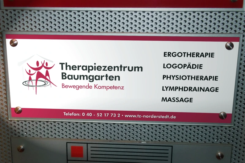 Beschriftung Schild Werbebanner-Referenzen